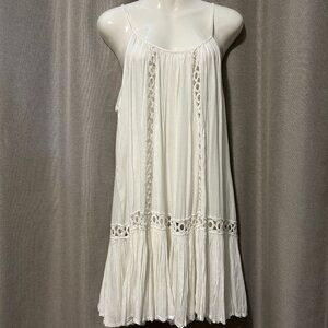 Raviya Gauzy White Sun Dress or Beach Cover Up - New With Tags